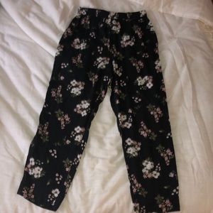 Floral flowy dress pants